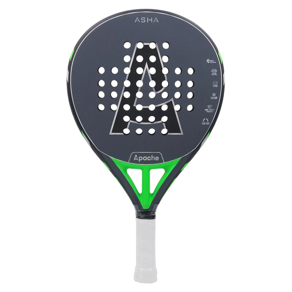 Padelracket Apache – Svart/Grön