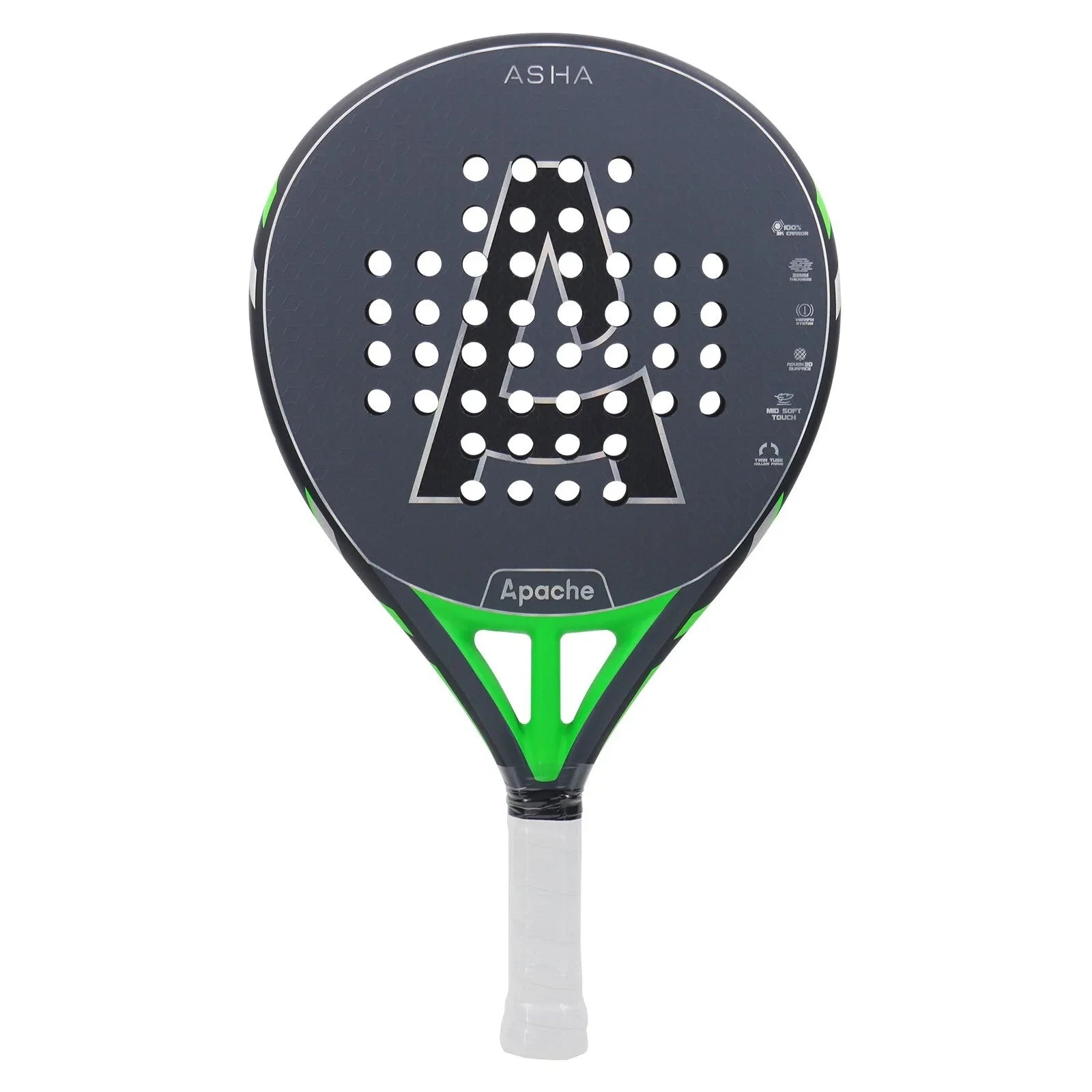 Padelracket Apache – Svart/Grön