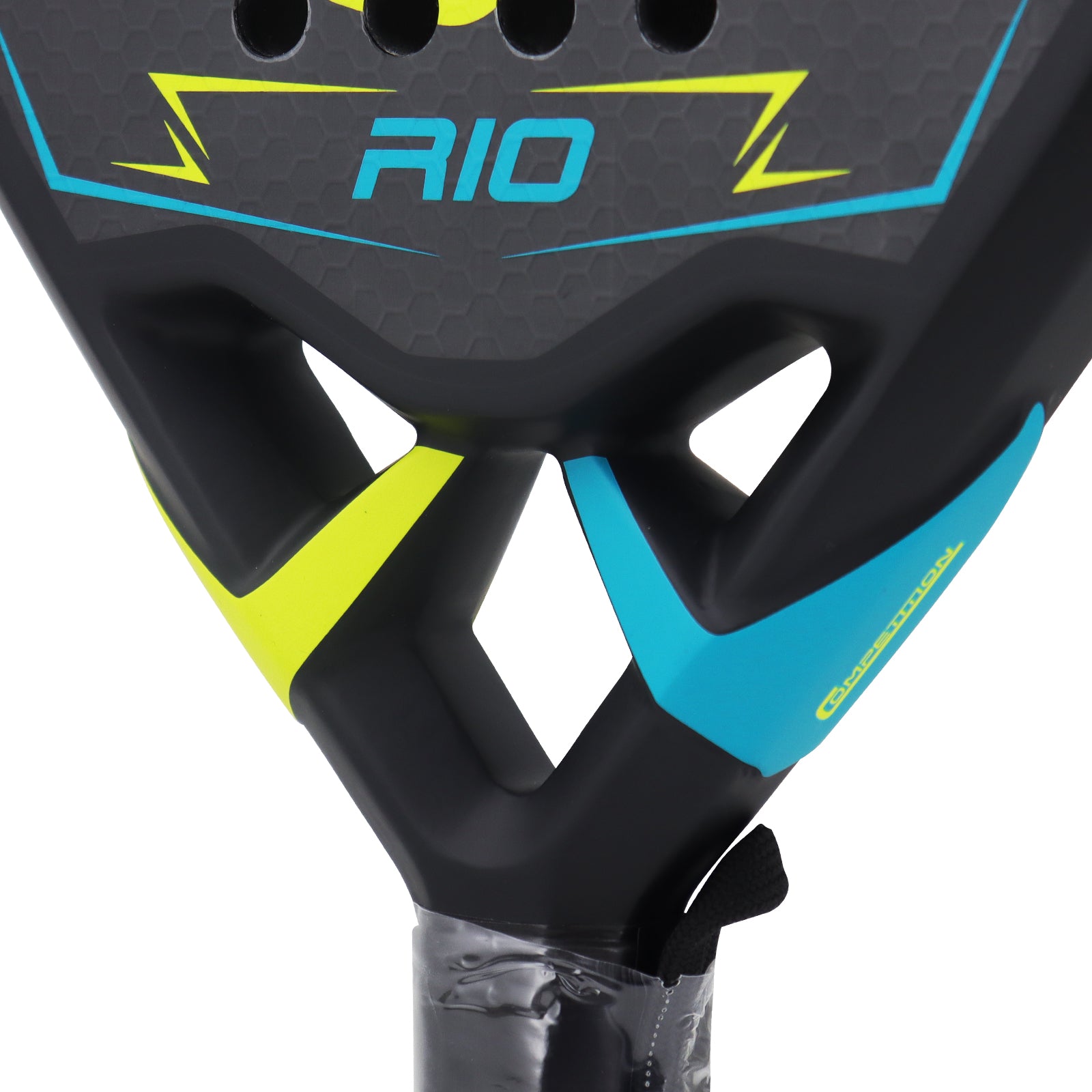 Padelracket Modell RIO – Svart/Neongul